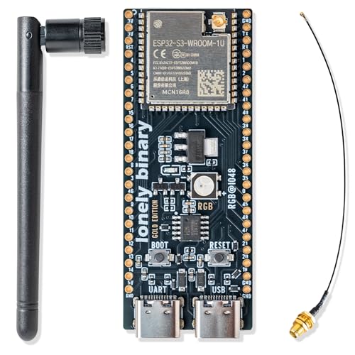 Lonely Binary ESP32-S3 N16R8 16MB Gold Edition Dev Board + IPEX Antenna