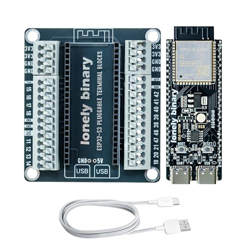 Lonely Binary ESP32-S3 N16R8 Screwless Terminal Board for Arduino IDE