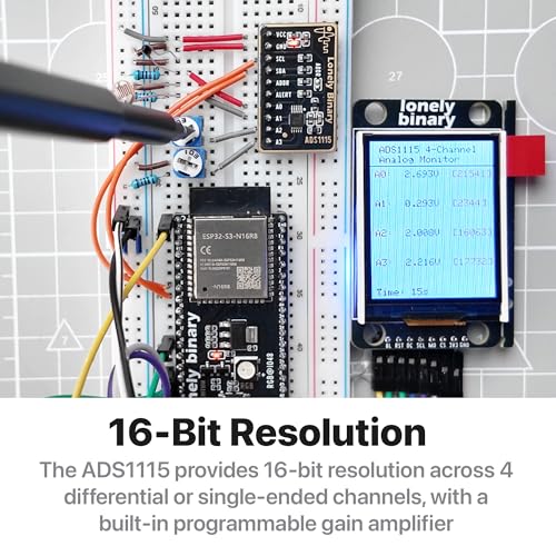 Lonely Binary 3-Pack ADS1115 16-Bit ADC I2C Module for Arduino & ESP32