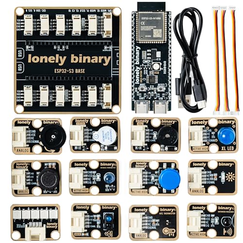TinkerBlock ESP32-S3 Starter Kit, 12 Modules