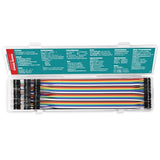 LONELY BINARY 120-Pack Breadboard Jumper Wires 20cm M-M M-F F-F for Arduino