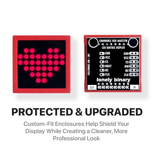 Lonely Binary 3-Pack 8x8 LED Matrix MAX7219 3-Color for Arduino & ESP32
