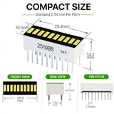 LONELY BINARY 12-Pack 10-Segment LED Bar Graph 6-Color Resistor PCB Case