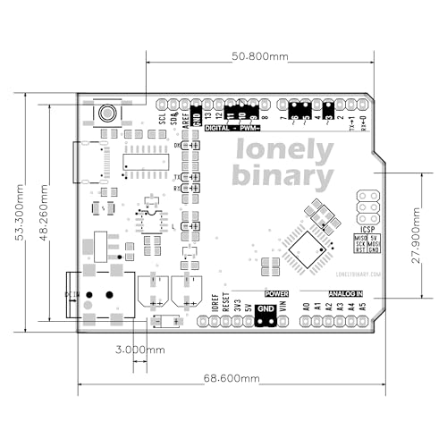Lonely Binary UNO R3 ATmega328P Board USB-C Sakura Pink for Arduino IDE