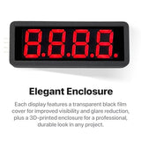 Lonely Binary 6-Pack TM1637 4-Digit 0.56" LED Display for Arduino & ESP32