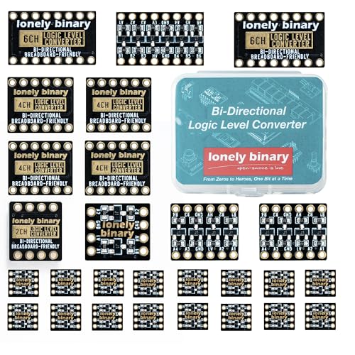 LONELY BINARY 27-Pack Logic Level Converter 2/4/6 Channel 3.3V to 5V