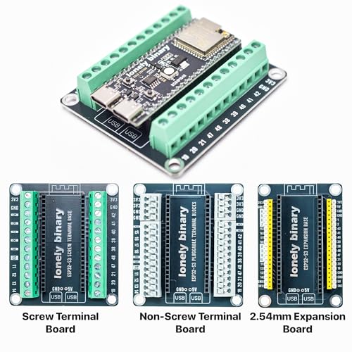 Lonely Binary 3-Pack ESP32-S3 N16R8 IPEX Antenna Terminals for Arduino IDE