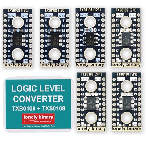 Lonely Binary 6-Pack TXB0108 TXS0108 8-Ch Logic Level Shifter for Arduino