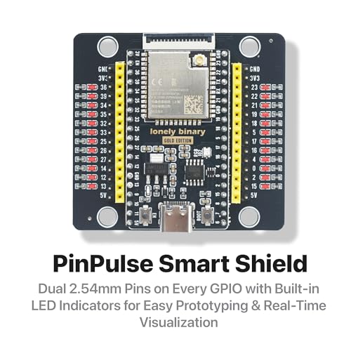Lonely Binary ESP32 WROOM-32UE IPEX Antenna GPIO LED for Arduino IDE