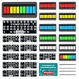 LONELY BINARY 12-Pack 10-Segment LED Bar Graph 6-Color Resistor PCB Case