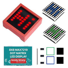 Lonely Binary 3-Pack 8x8 LED Matrix MAX7219 3-Color for Arduino & ESP32