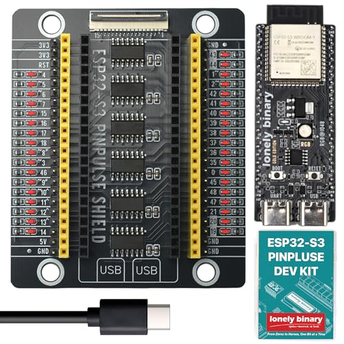 Lonely Binary ESP32-S3 N16R8 PinPulse Shield GPIO LED 16MB for Arduino IDE
