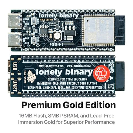Lonely Binary ESP32-S3 N16R8 Screwless Terminal Board for Arduino IDE