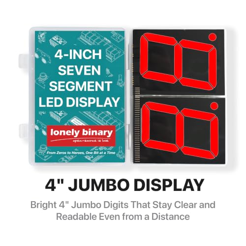 Lonely Binary 4" 7-Segment LED Display 74HC595 for Arduino & ESP32