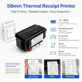 Lonely Binary 58mm Thermal Receipt Printer Kit Type-C for ESP32 & Arduino