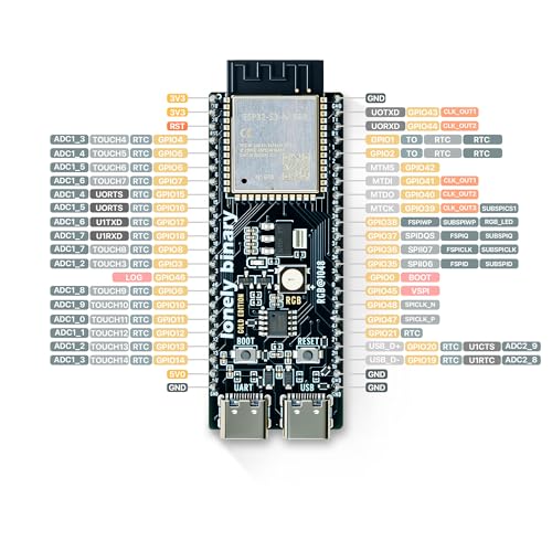 Lonely Binary ESP32-S3 N16R8 Screwless Terminal Board for Arduino IDE