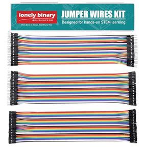 LONELY BINARY 120-Pack Breadboard Jumper Wires 20cm M-M M-F F-F for Arduino