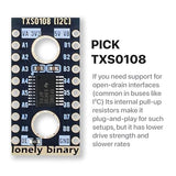 Lonely Binary 6-Pack TXB0108 TXS0108 8-Ch Logic Level Shifter for Arduino