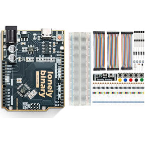 LONELY BINARY Uno R3 Development Board and Electronics Starter Kit Bundle
