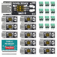 Lonely Binary 12-Pack USB-C PD Trigger 100W Decoy DIP 5-20V Screw Terminal
