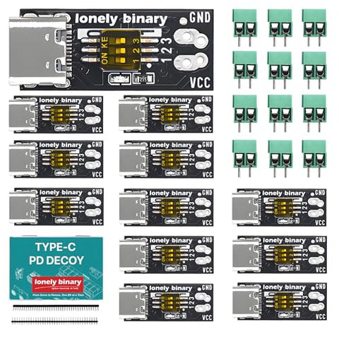 USB-C PD Trigger 5-20V 100W, 12-Pack