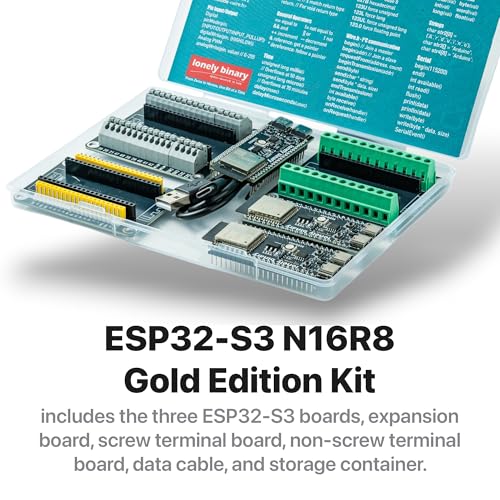 Lonely Binary 3-Pack ESP32-S3 N16R8 Development Board + 3 Terminal Bases