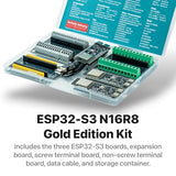 Lonely Binary 3-Pack ESP32-S3 N16R8 Development Board + 3 Terminal Bases