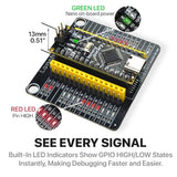 Lonely Binary 3X Nano V3.0 ATmega328P USB-C with PinPulse LED Shield Kit