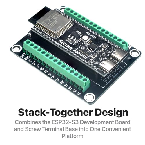 Lonely Binary ESP32-S3 N16R8 Dev Board + Screw Terminal Base, FPC Port