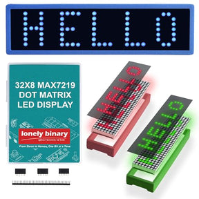 Lonely Binary 3-Pack 32x8 LED Matrix MAX7219 3-Color for Arduino ESP32