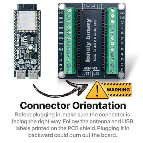 Lonely Binary ESP32-S3 N16R8 Screw Terminal Expansion for Arduino IDE