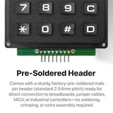 LONELY BINARY 2-Pack 4x4 Matrix Keypad with I2C Adapter for Arduino IDE