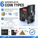 Lonely Binary Arcade Coin Acceptor Module Kit for ESP32-S3, USB-C Powered