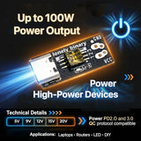 Lonely Binary 12-Pack USB-C PD Trigger 100W Decoy DIP 5-20V Screw Terminal