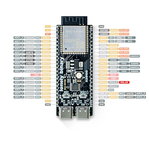 Lonely Binary ESP32-S3 N16R8 2.54mm Expansion Board for Arduino IDE