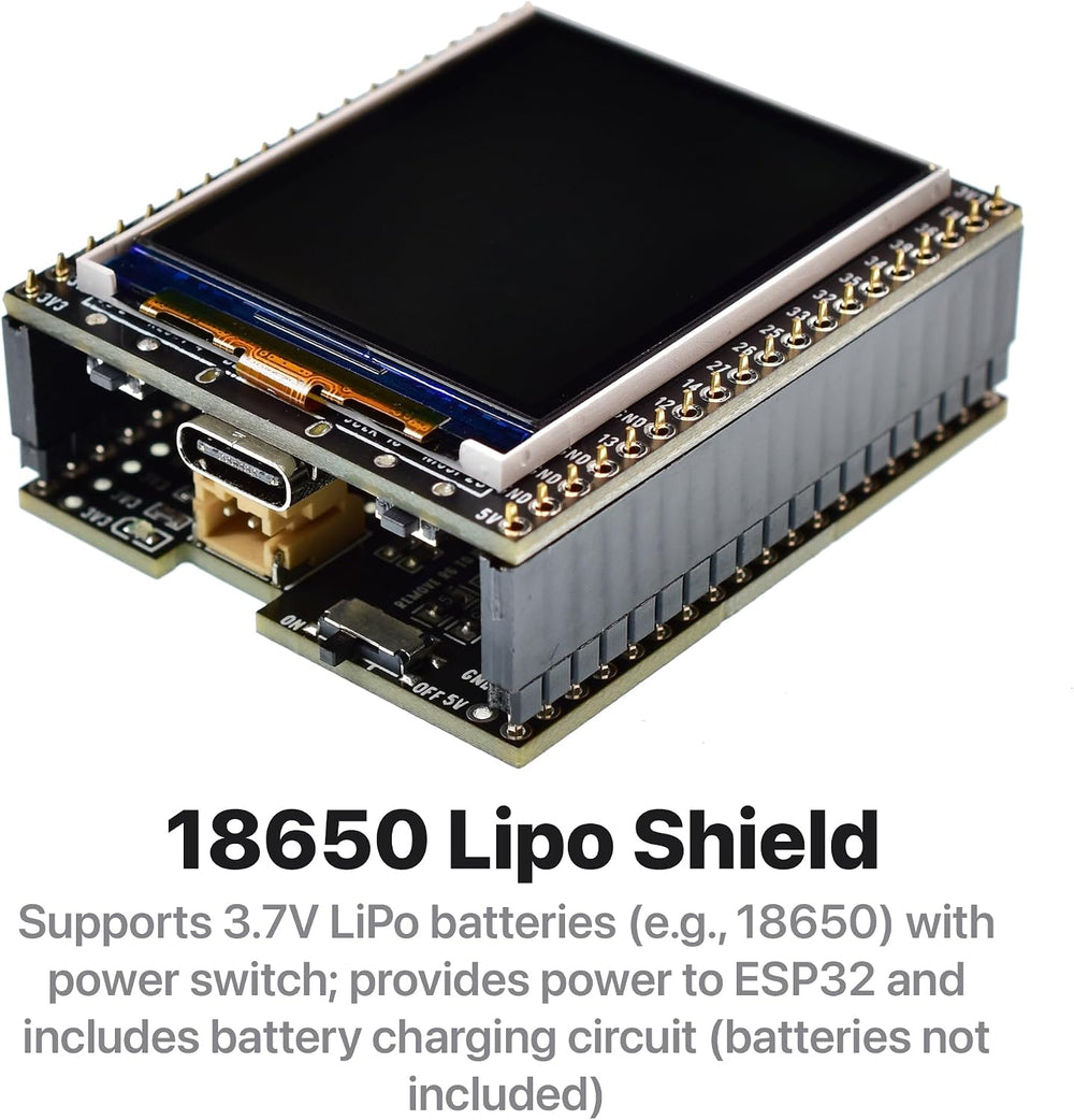 ESP32 1.8" LCD Dev Board + LiPo Shield